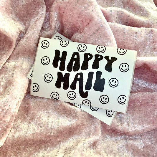 Happy mail stickers